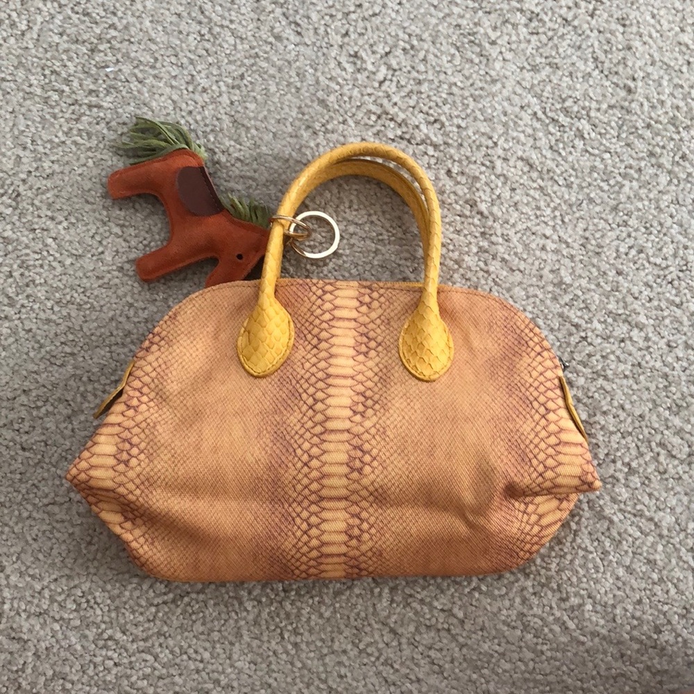 Vintage Snakeskin Patterned Bag